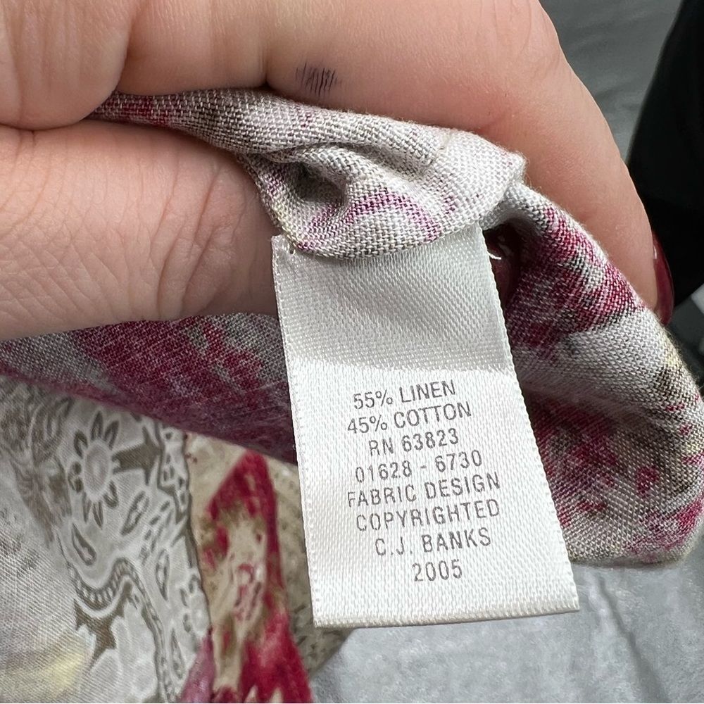CJ Banks | Linen Blend Blazer/Top - Picture 5 of 6
